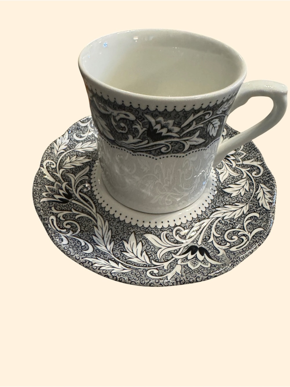 J&G Meakin Sterling Renaissance Cup & Saucer Set England Vintage